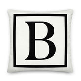 Letter B Border Monogram Decorative Throw Pillow, Pillow, $ 71.50, A Moment Of Now™